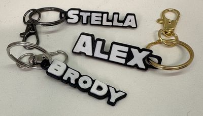 ALEXWORKS - NAME TAG WITH KEY RING