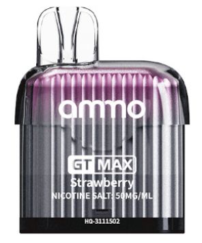 AMMO GT MAX POD 8500PF 20MG STRAWBERRY AMMO GT MAX POD 8500PF 20MG STRAWBERRY