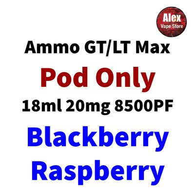 AMMO GT MAX POD 8500PF 20MG BLACKBERRY RASPBERRY