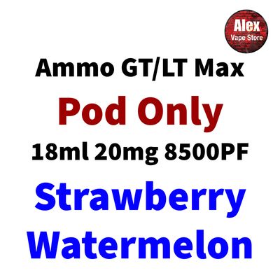 AMMO GT MAX POD 8500PF 20MG STRAWBERRY WATERMELON