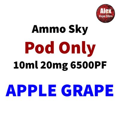 AMMO SKY POD 6500PF 20MG APPLE GRAPE