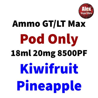 AMMO GT MAX POD 8500PF 20MG KIWIFRUIT PINEAPPLE