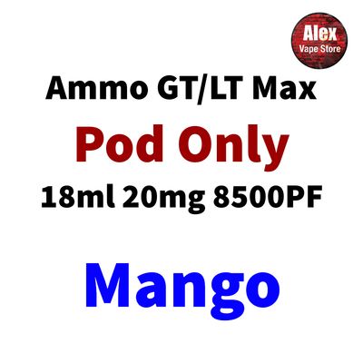 AMMO GT MAX POD 8500PF 20MG MANGO