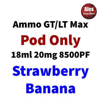 AMMO GT MAX POD 8500PF 20MG STRAWBERRY BANANA