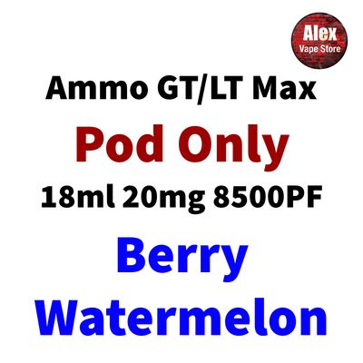 AMMO LT MAX POD 10000PF 20MG BERRY WATERMELON