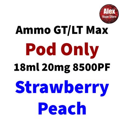 AMMO LT MAX POD 10000PF 20MG STRAWBERRY PEACH