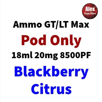 AMMO GT MAX POD 8500PF 20MG BLACKBERRY CITRUS