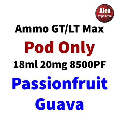 AMMO GT MAX POD 8500PF 20MG PASSIONFRUIT GUAVA