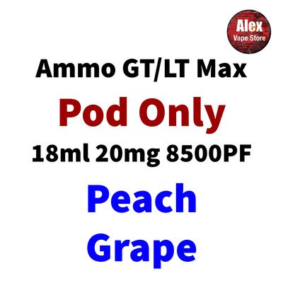 AMMO LT MAX POD 10000PF 20MG PEACH GRAPE