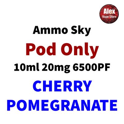 AMMO SKY POD 6500PF 20MG CHERRY POMEGRANATE