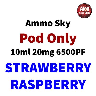 AMMO SKY POD 6500PF 20MG STRAWBERRY RASPBERRY