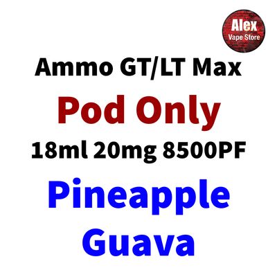 AMMO LT MAX POD 10000PF 20MG PINEAPPLE GUAVA