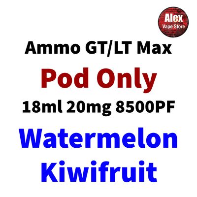 AMMO LT MAX POD 10000PF 20MG WATERMELON KIWIFRUIT