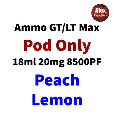 AMMO LT MAX POD 10000PF 20MG PEACH LEMON