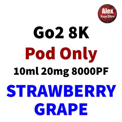 GO2 8K POD 8000PF 20MG STRAWBERRY GRAPE