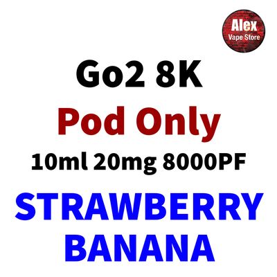GO2 8K POD 8000PF 20MG STRAWBERRY BANANA
