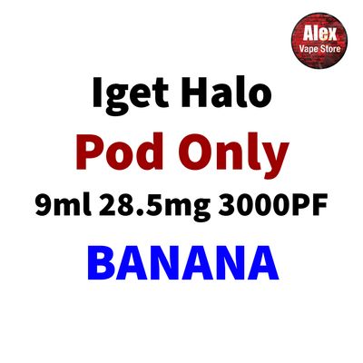IGET HALO POD 3000PF 28.5MG BANANA