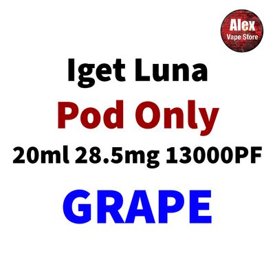IGET LUNA POD 13000PF 28.5MG GRAPE