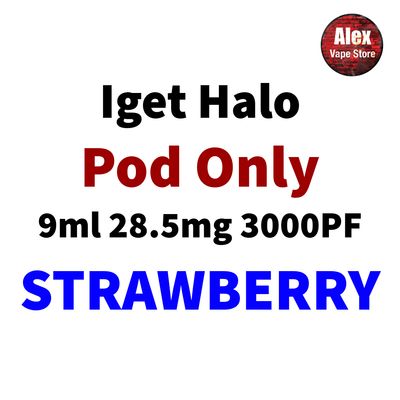 IGET HALO POD 3000PF 28.5MG STRAWBERRY