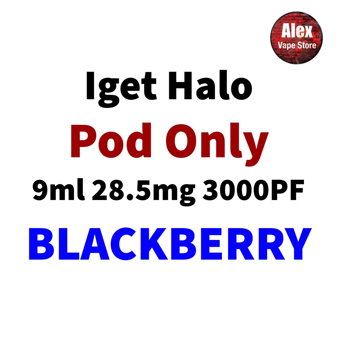 IGET HALO POD 3000PF 28.5MG BLACKBERRY