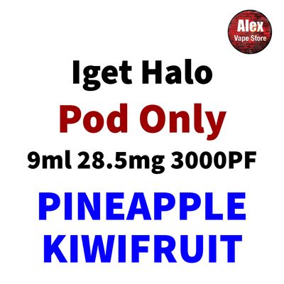 IGET HALO POD 3000PF 28.5MG PINEAPPLE KIWIFRUIT