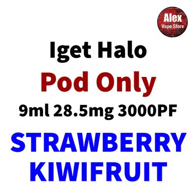 IGET HALO POD 3000PF 28.5MG STRAWBERRY KIWIFRUIT