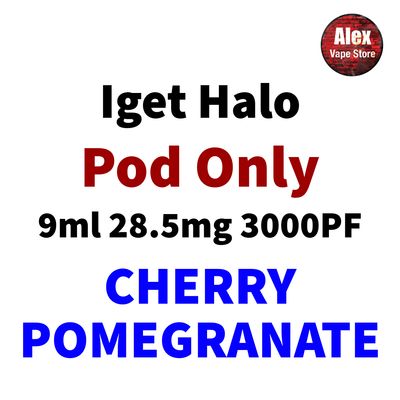 IGET HALO POD 3000PF 28.5MG CHERRY POMEGRANATE