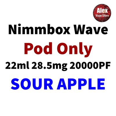 NIMMBOX WAVE POD 20000PF 28.5MG SOUR APPLE