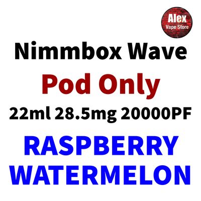 NIMMBOX WAVE POD 20000PF 28.5MG RASPBERRY WATERMELON