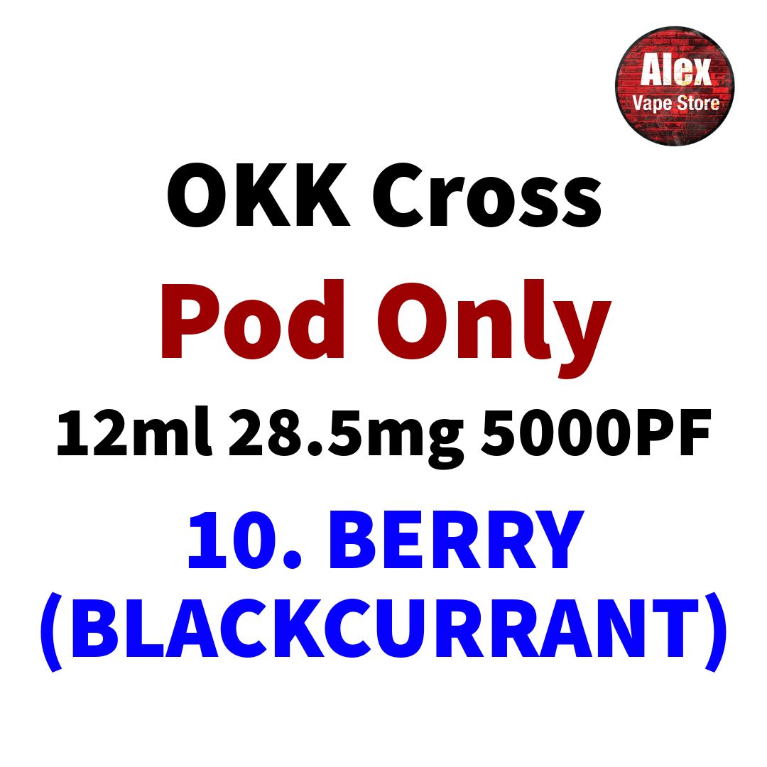 OKK POD 5000PUFF 28.5MG 10. BERRY (BLACKCURRANT)