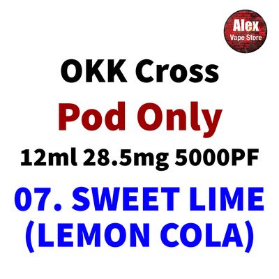 OKK POD 5000PUFF 28.5MG 07. SWEET LIME (LEMON COLA)