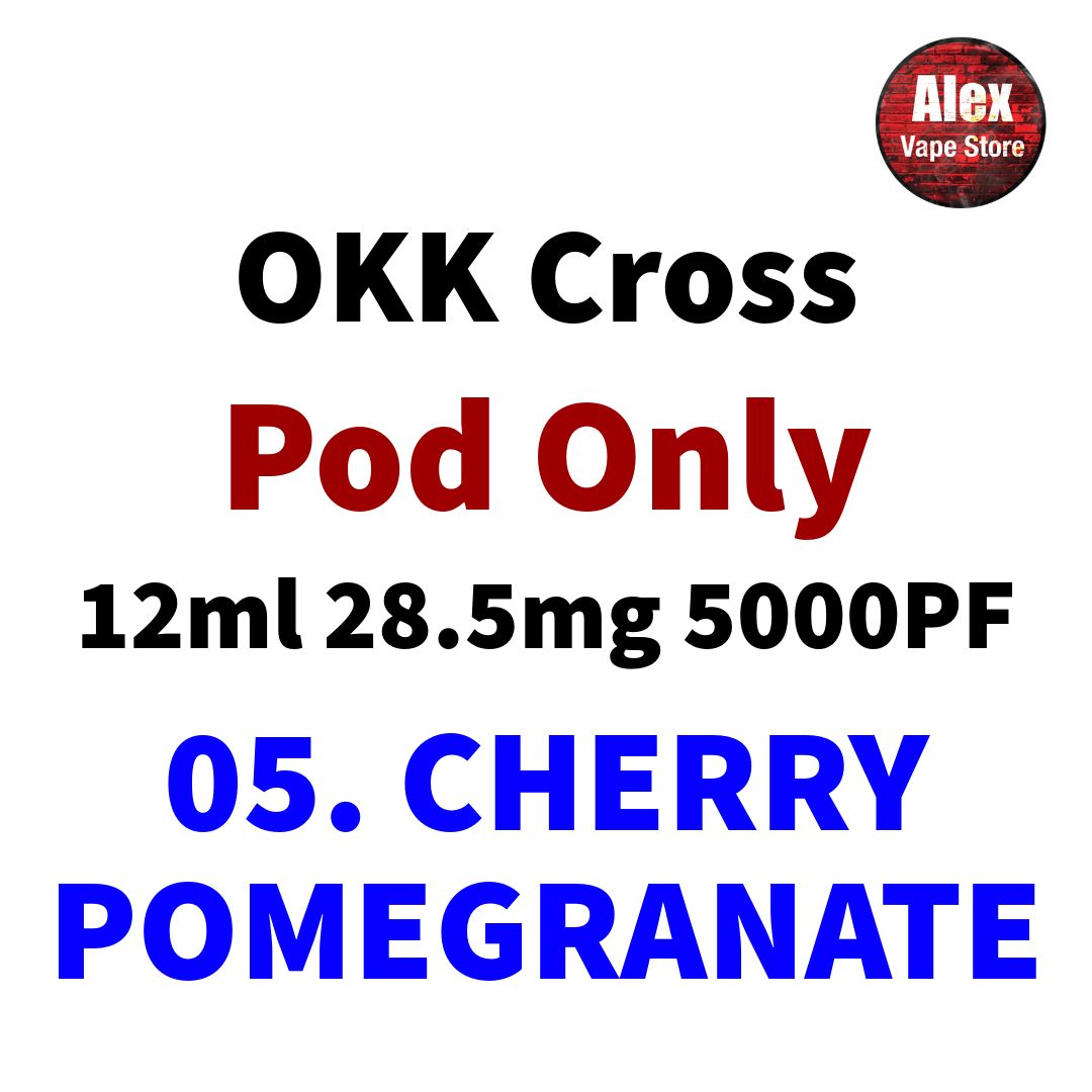 OKK POD 5000PUFF 28.5MG 05. CHERRY POMEGRANATE