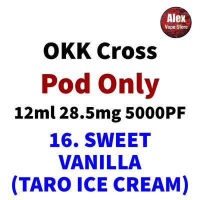 OKK POD 5000PUFF 28.5MG 16. SWEET VANILLA (TARO ICE CREAM)