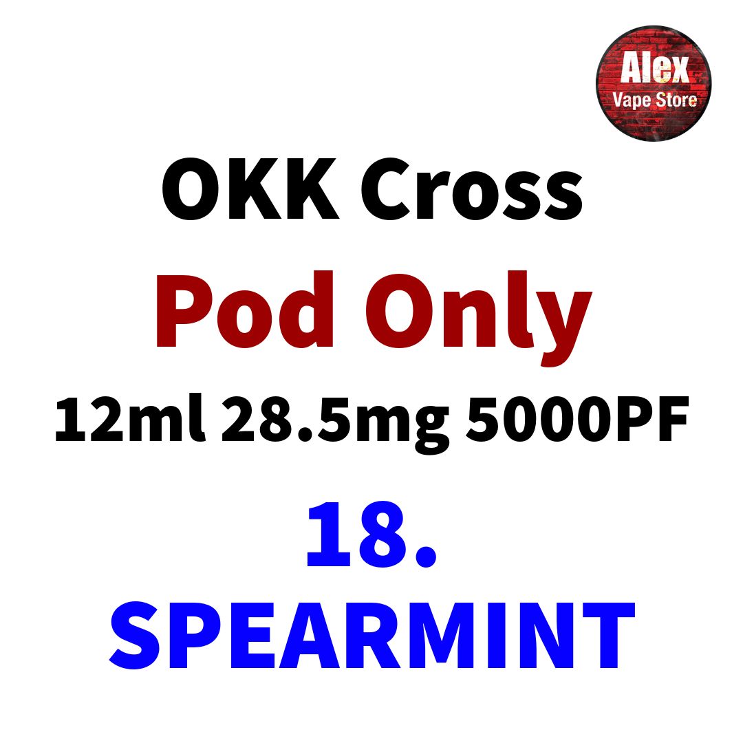 OKK POD 5000PUFF 28.5MG 18. SPEARMINT