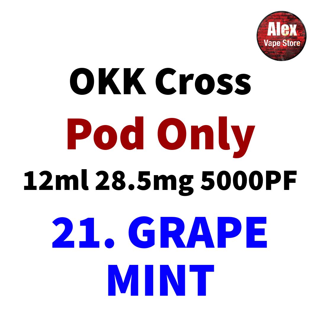 OKK POD 5000PUFF 28.5MG 21. GRAPE MINT