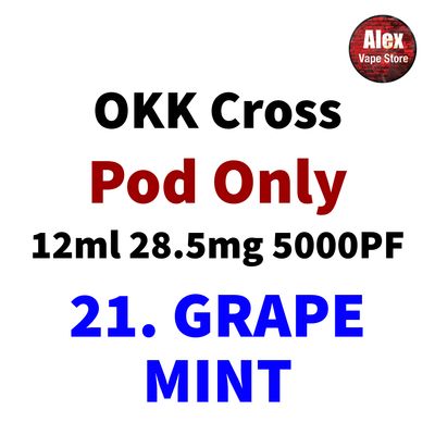 OKK POD 5000PUFF 28.5MG 21. GRAPE MINT