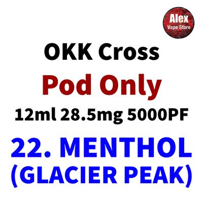 OKK POD 5000PUFF 28.5MG 22. MENTHOL (GLACIER PEAK)
