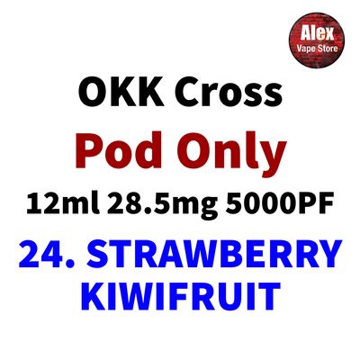 OKK POD 5000PUFF 28.5MG 24. STRAWBERRY KIWIFRUIT