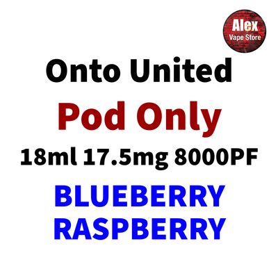 ONTO POD 8000PF 17.5MG BLUEBERRY RASPBERRY