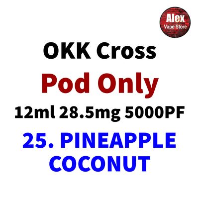 OKK POD 5000PUFF 28.5MG 25. PINEAPPLE COCONUT