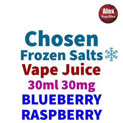 CHOSEN FROZEN SALTS - BLUEBERRY RASPBERRY 30ML 30MG
