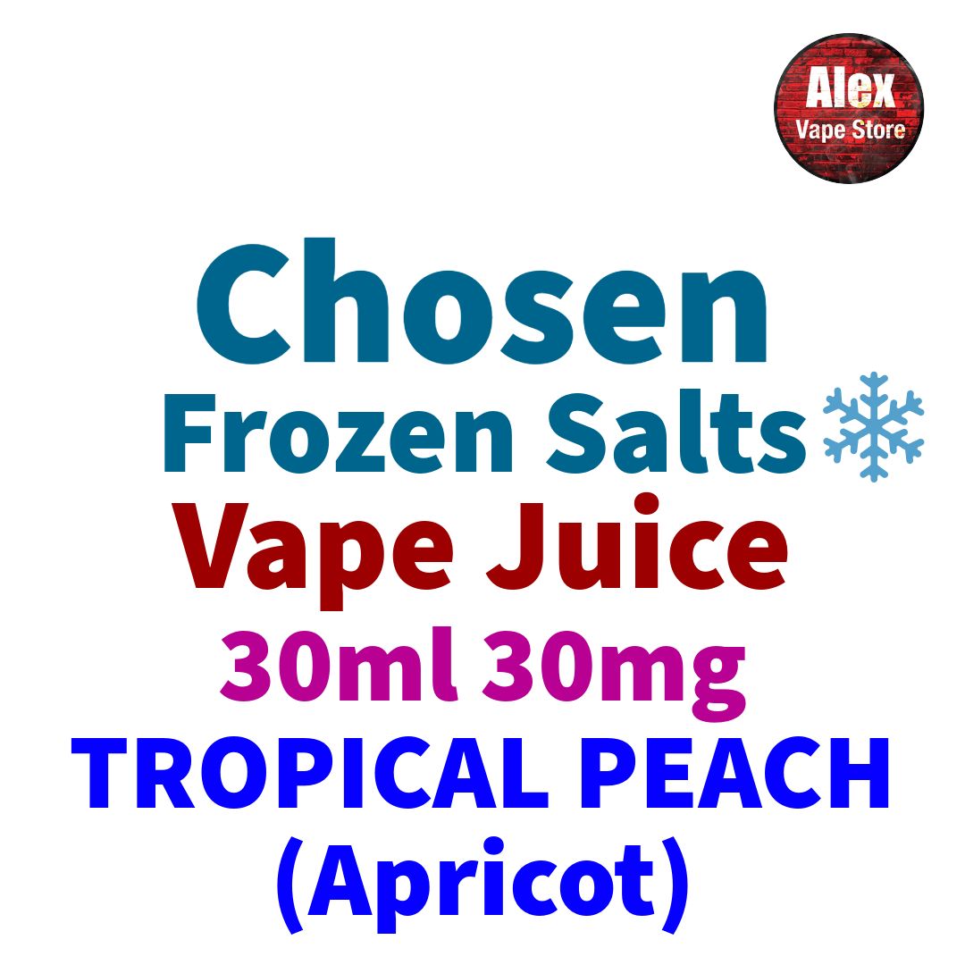 CHOSEN FROZEN SALTS - TROPICAL PEACH (APRICOT) 30ML 30MG