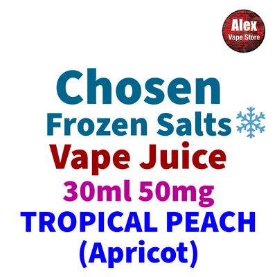 CHOSEN FROZEN SALTS - TROPICAL PEACH (APRICOT) 30ML 50MG