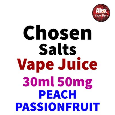 CHOSEN SALTS - PEACH PASSIONFRUIT 30ML 50MG