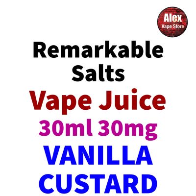 REMARKABLE SALTS - VANILLA CUSTARD 30ML  30MG