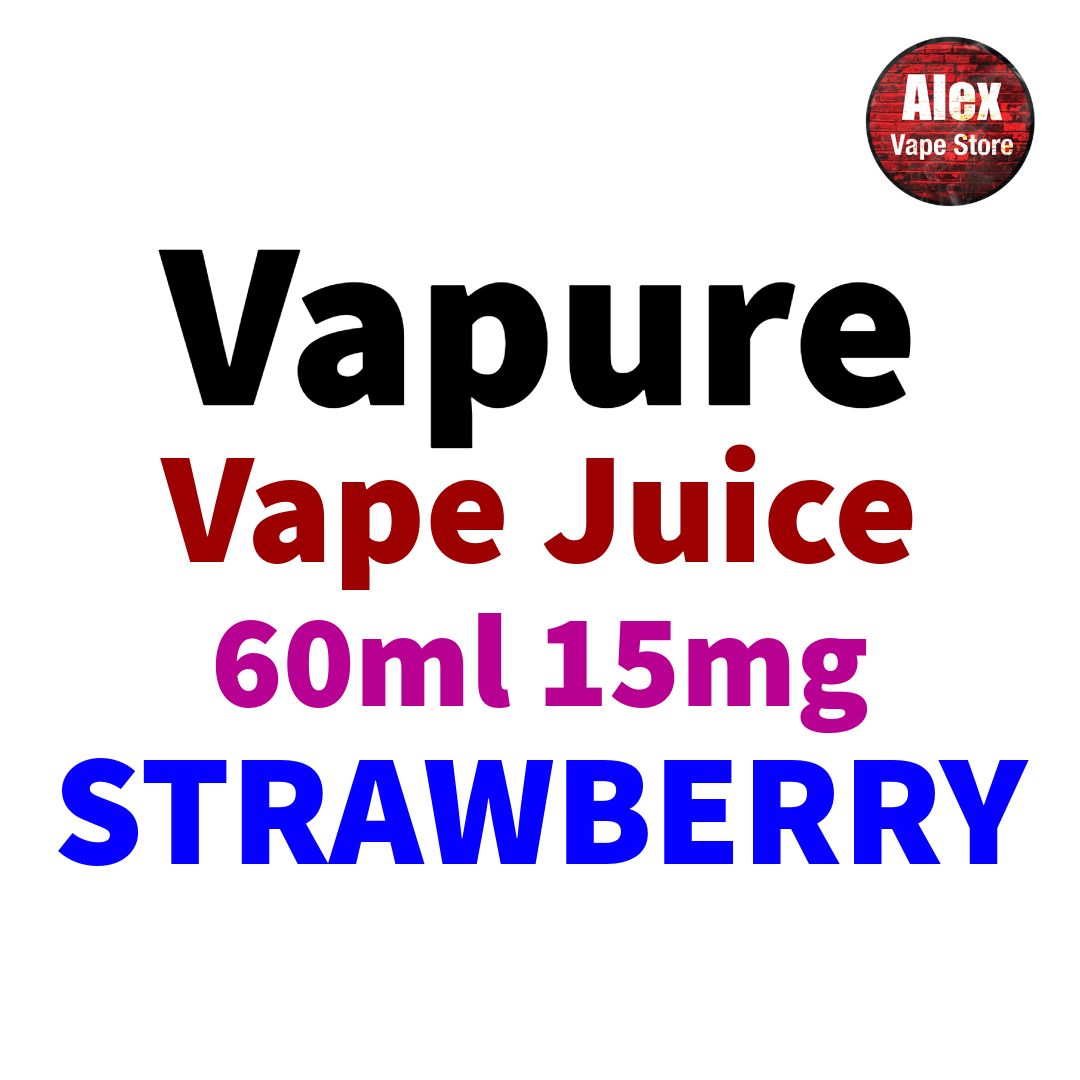 VAPURE - STRAWBERRY 60ML 15MG