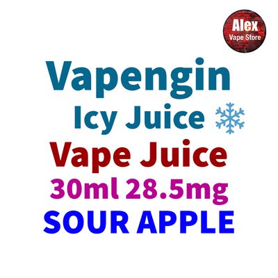 VAPENGIN ICY JUICE - 30ML 28.5MG SOUR APPLE