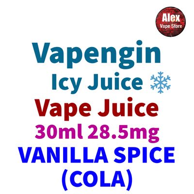 VAPENGIN ICY JUICE - 30ML 28.5MG VANILLA SPICE (COLA)