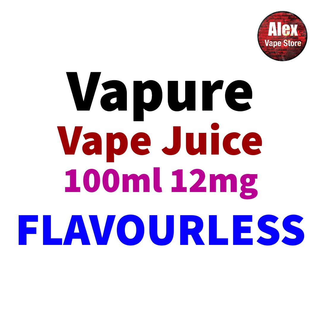 VAPURE - FLAVOURLESS 100ML 12MG