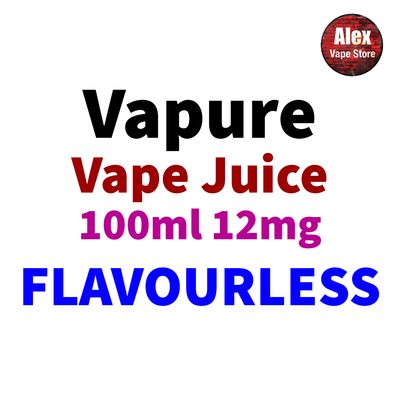 VAPURE - FLAVOURLESS 100ML 12MG